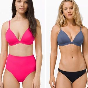 LULULEMON ** TWO ** Deep Sea Swim Top D Cup